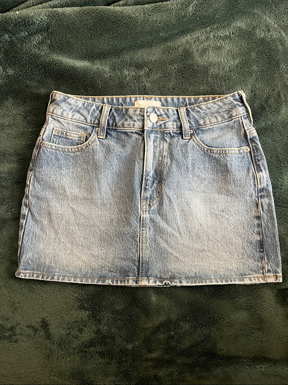 PacSun Light Blue Denim Mini Skirt